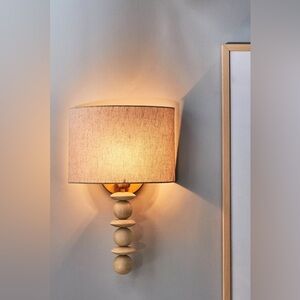 Brand New Anthropologie Hudson Wood Sconce